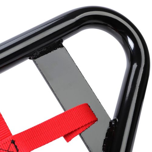 Nerf bars w/red nets black bar for yamaha raptor 700 700r yfm700r yfm700rse