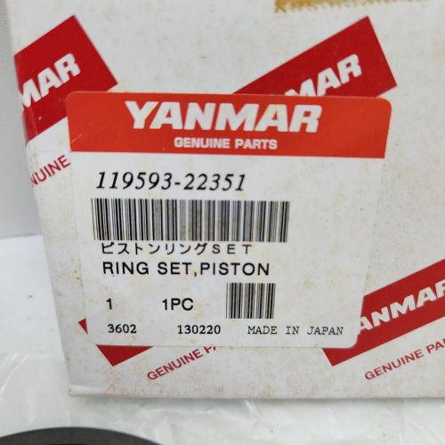 # 119593 22351 new genuine oem yanmar 6ly piston ring set kit