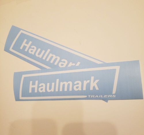 Haulmark trailers trailer enclosed  decals (set of 2) white 17x4.5&#034; best usa