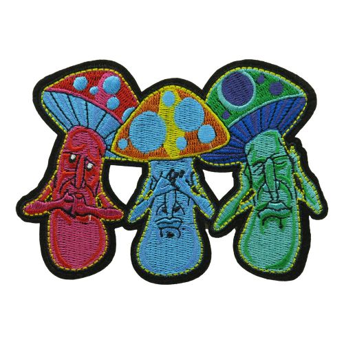 Patch patch three way mushrooms psychedelic mushrooms-