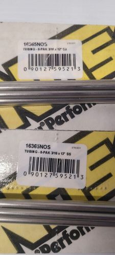 Nos 3/16&#034; stainless steel high pressure tubing 12&#034; #16365