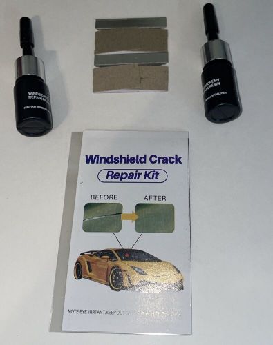 2pack car windshield automotive glass nano repair fluid resin crack tool-kit!