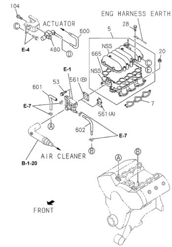 Genuine honda vacuum control valve 8-97086-348-0