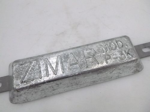 Zimar p-7.5k marine boat 8-1/2&#034; x 2-3/4&#034; single strap weld on zinc anode plate