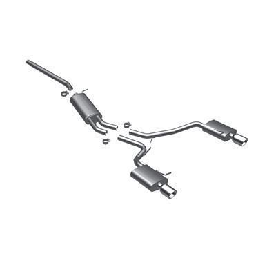 Magnaflow system cat-back stainless resonator polished stainless tips audi a4