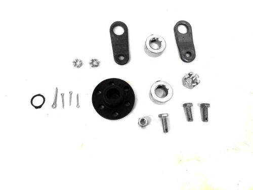 Steering shaft hardware kit, less shaft, with pitman arms 1873