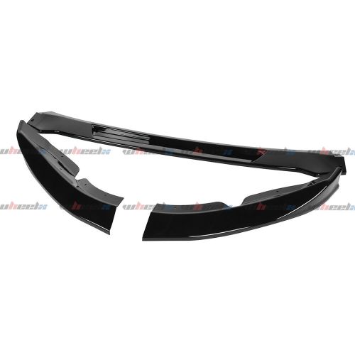 For 2009-2012 nissan 370z front bumper lip body kit spoiler gloss black painted