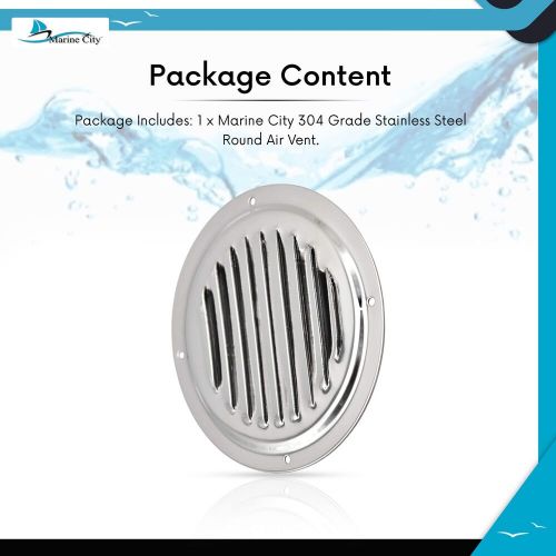 304 grade stainless steel 4 inches/ 5 inches/ 6 inches round louvered vent fo...