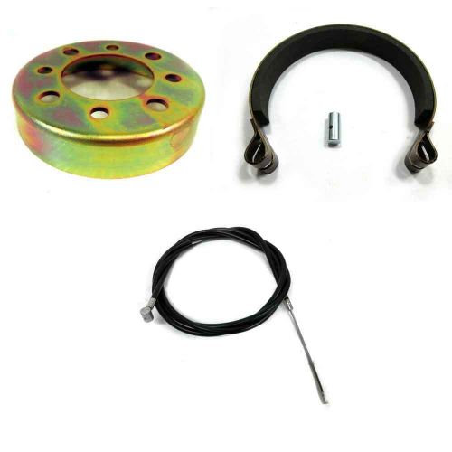 4&#034; band brake drum kit w/cable go karts mini bikes drift trike omb4drumkit