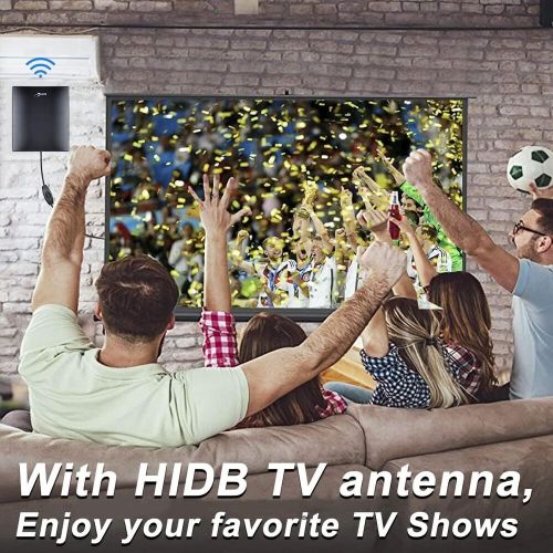 Hd digital tv antenna, indoor tv antenna, antenna for smart with black