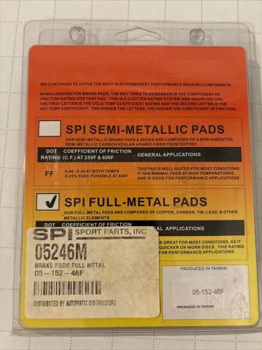 Spi 05246m full metal brake pads