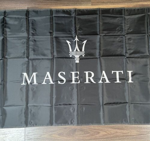 Garage wall decor maserati logo 3x5ft