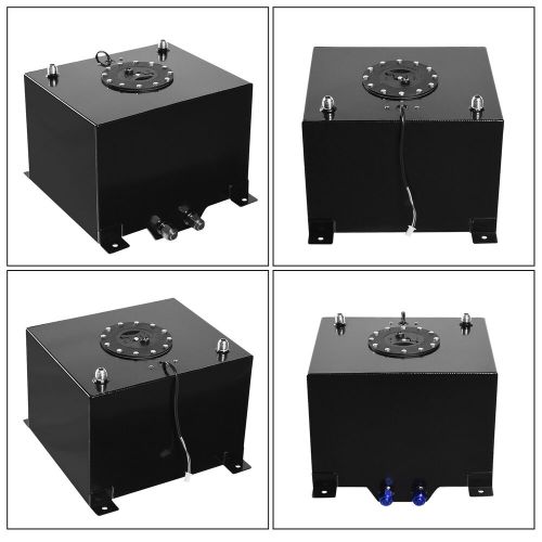 8 gallon 30l oil box aluminum alloy fuel cell tank level sender black