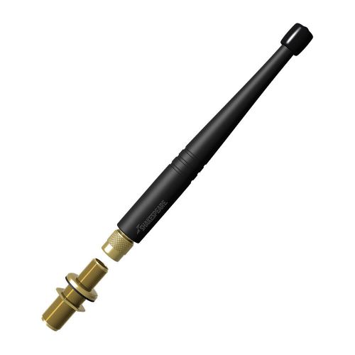 ​shakespeare 5912 flexible vhf marine band antenna 25w w/gold-plated flush mount