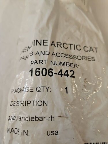 New arctic cat snowmobile right hand 6.25&#034; handlebar grip 1606-442 nos oem ac81