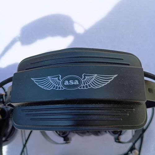 Asa airclassics hs-1a pnr dual-plug aviation headset