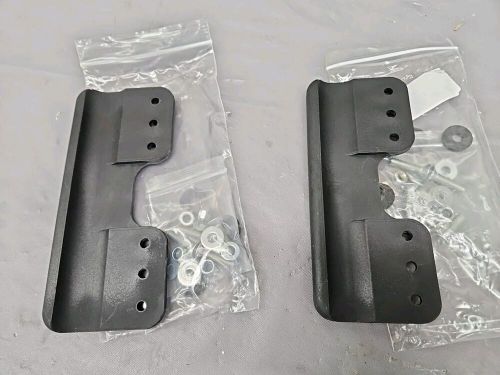 Kart racing chassis protectors skid plates plastic with hardware (pair)