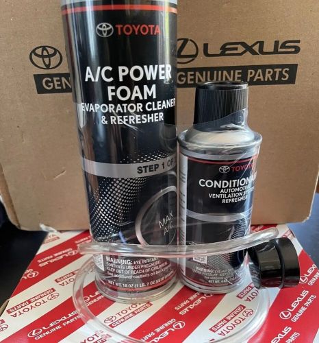 Toyota genuine oem a/c power foam evaporator cleaner &amp; refresher kit