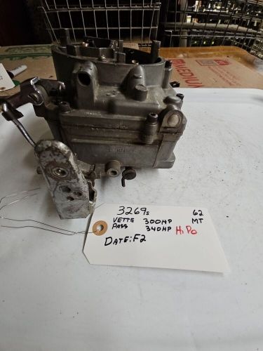 3269s f2 chevy corvette passenger 1962 vintage original carburetor