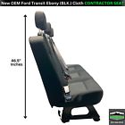 New oem ford transit 2015-24 ebony (blk) cloth 55&#034; triple contractor seat