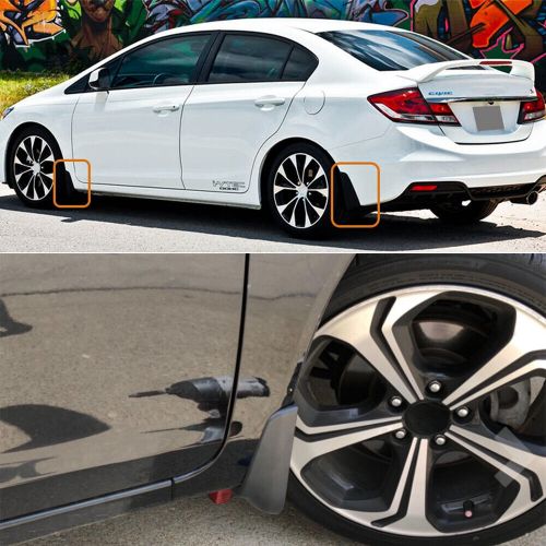 For honda civic 2012-2015 sedan tires 4x mud flap splash guard fender w/hardware