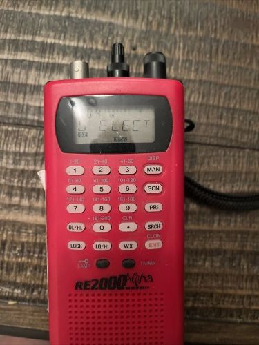 Racing electronics re2000 alpha racing scanner untested for parts radio only