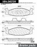 Centric parts 106.06320 front severe duty semi metallic premium pad