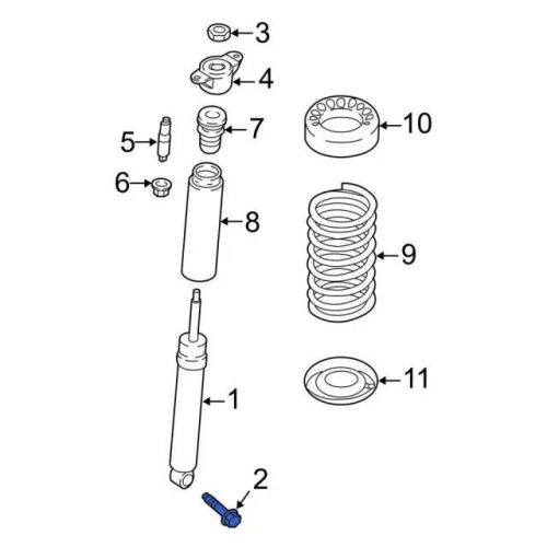 Genuine ford shock lower bolt w715830-s442