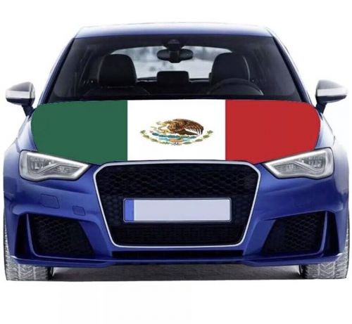 Mexico flag car hood cover universal size polyester día de la independencia