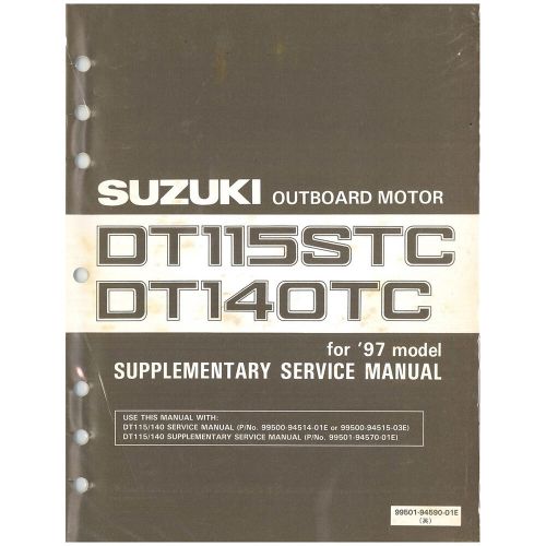 Suzuki outboard marine 1985 dt4 service manual 99500-98600-03e