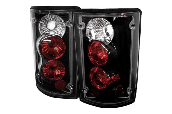 Spyder fec00 - 95-06 ford e-series black euro tail lights rear stop lamps