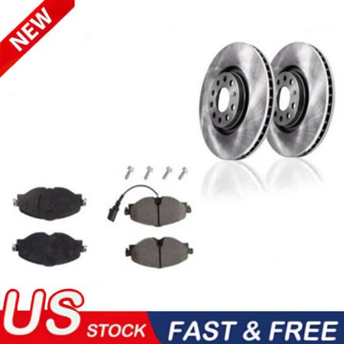 312mm front disc brake rotors + ceramic pads for 2015-2018 vw gti 2017 2018 golf