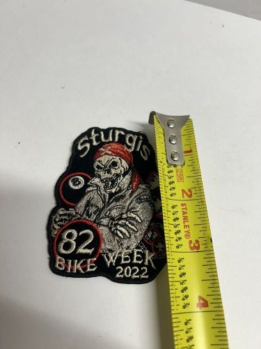 Sturgis 2022 bike rally wild bill aces cards skull embroidered patch 8 ball 82nd