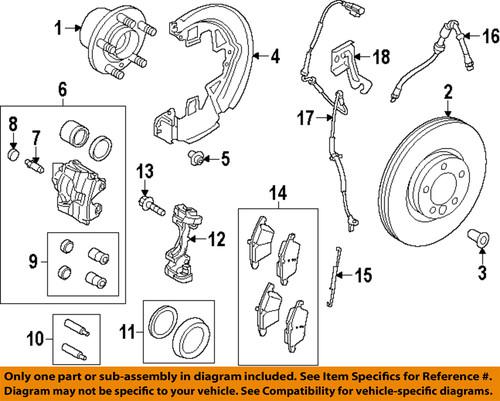 Land rover oem lr027107 disc brake rotor/front brake rotor/disc