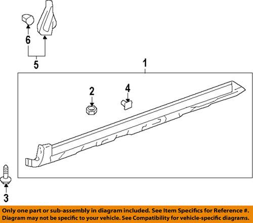 Honda oem 71850swaa01 exterior-rocker molding