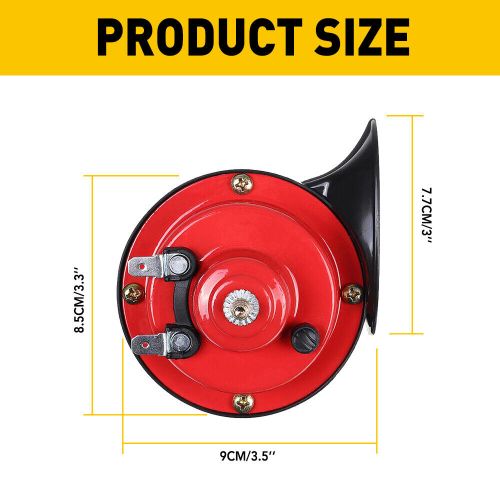 For car truck auto boat aotorcycle red 300db super loud sound electric horn eoa