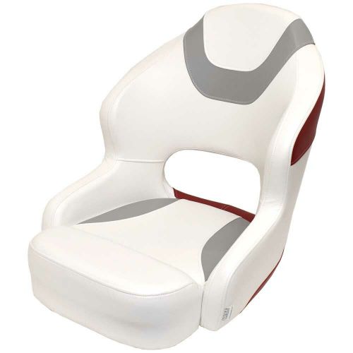 Wise boat bucket helm seat 3314-1774 | baja high back white gray red