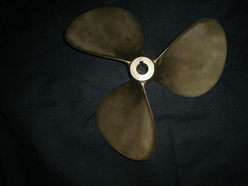 3 blade vintage brass boat propeller (used)