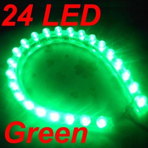 New green 24 led 12v car led car light waterproof lamp