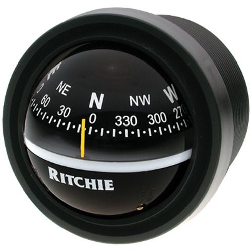 Ritchie v-57.2 compass, dash mount, 2.75&#034; dial, blk.