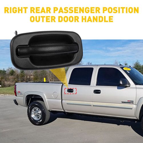 Door handle for 1999-2006 chevy silverado 1500 with keyhole textured rear right