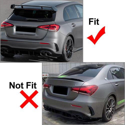 For 2018-2022 mercedes benz a-class rear bumper splitter spoiler canard air vent