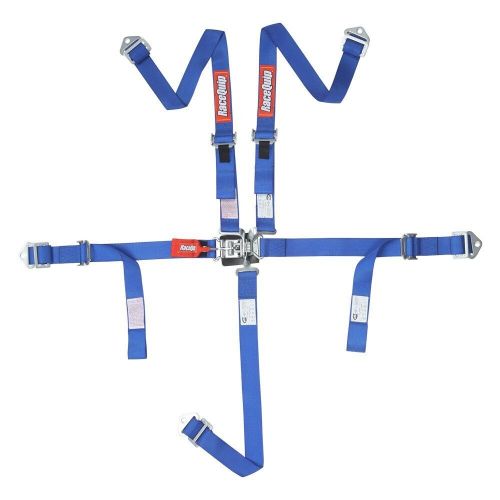 Racequip 709029 - blue jr. dragster youth 5-point harness set