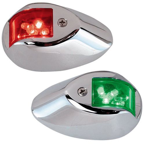 Red green boat vertical mount 12v led navigation lights side marker 91*59*35mm