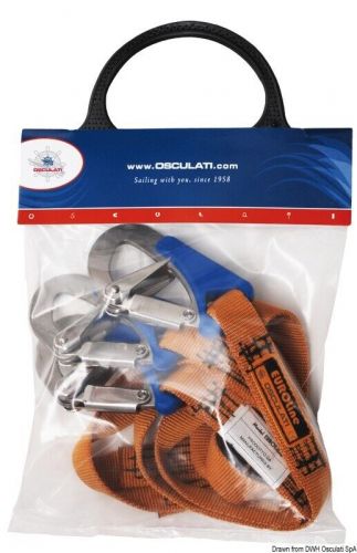 Osculati euro lightline safety line anti-caughting opening 2m 3x hooks