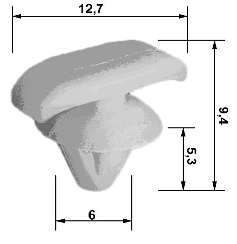 Retainer clip oem  1z0837732a febest 88570-035