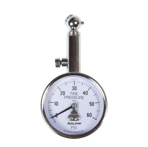 Autometer 60 psi peak/hold mechanical tire pressure gauge