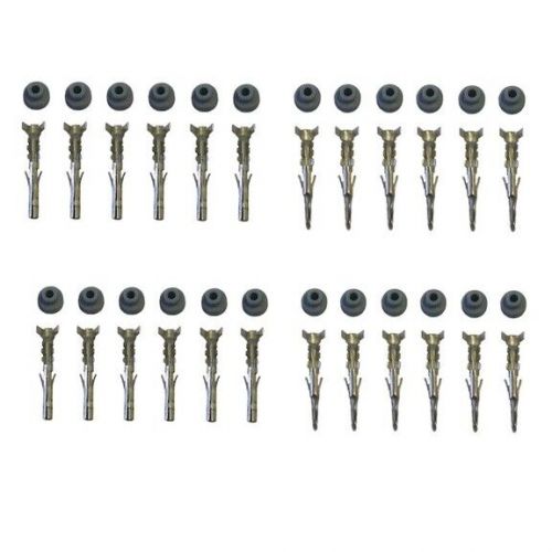 Weather pack 16-14 ga male &amp; female terminals  sets with seals 12 complete sets