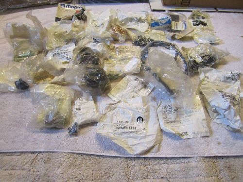 Nos vintage car parts dodge, chrysler, mopar, over 25 package parts lot # 328