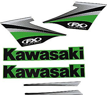 Factory effex 09 stock replica shroud graphics for kx250f/450f 09-12 2009 green